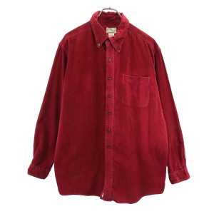 エルエルビーン 長袖 コーデュロイ ボタンダウンシャツ L レッド系 L.L.Bean メンズ 231125