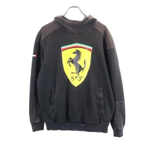 プーマ FERRARI 長袖 スウェットパーカー XL ブラック系 PUMA フェラーリ メンズ 231129