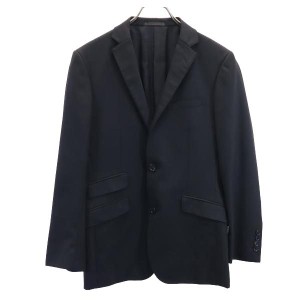 バーバリーブラックレーベル 三陽商会 ウールブレンド テーラードジャケット S ネイビー系 BURBERRY BLACK LABEL メンズ 231213