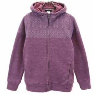 パタゴニア アウトドア FA12 2012年製 ニット ジップパーカー M パープル系 patagonia 裏起毛 レディース 240106