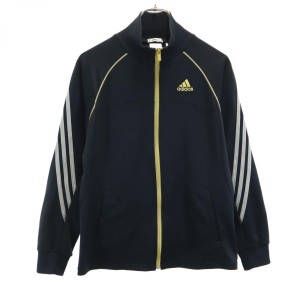 アディダス トレーニング トラックジャケット M 黒 adidas 3ライン ジャージ メンズ 240114