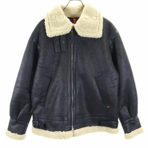 アルファインダストリーズ 長袖 ボア フライトジャケット M ブラック ALPHA INDUSTRIES INC メンズ 240117