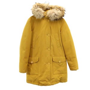 ウールリッチ アークティックパーカー ダウンジャケット M イエロー WOOLRICH ファー フード レディース 231231