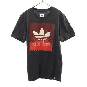 アディダス トレフォイルロゴ プリント 半袖 Tシャツ M グレー adidas メンズ 230910