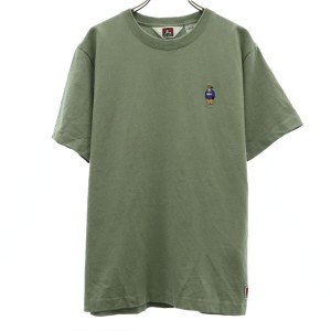 ベンデイビス ロゴ刺繍 半袖 Tシャツ M グリーン BEN DAVIS メンズ 230926