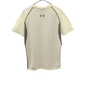 アンダーアーマー 切替 トレーニングシャツ LG UNDER ARMOUR 半袖 Tシャツ スポーツ ウォームアップ ロゴプリント メンズ 230912