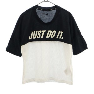 ナイキ プリント ランニングシャツ S NIKE 半袖 Tシャツ ロゴプリント レディース 230915