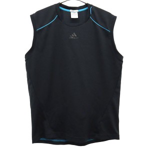 アディダス プリント タンクトップ ノースリーブ Tシャツ L ブラック adidas スポーツ トレーニング ウォームアップ ロゴ メンズ 231020