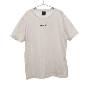 オークリー プリント 半袖 Tシャツ XL ホワイト OAKLEY ロゴ メンズ 231022