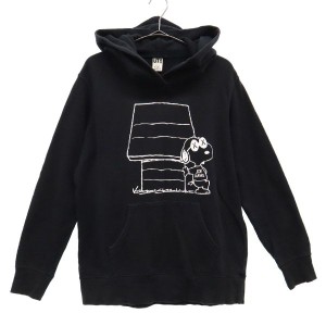 ユニクロ 長袖 カウズ×ピーナッツコラボ プルオーバー スウェットパーカー L UNIQLO KAWS×PEANUTS トレーナー レディース 231030