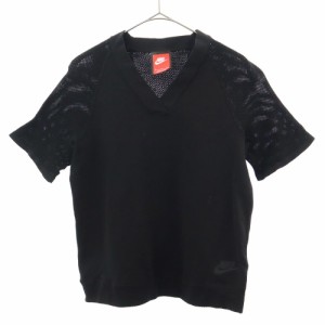 ナイキ ロゴプリント トレーニング 半袖 ウェア S ブラック NIKE Tシャツ スポーツ レディース 240129