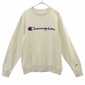 チャンピオン 長袖 トレーナー LARGE グレー Champion スウェット メンズ 240205