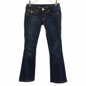 トゥルーレリジョン ブーツカットデニムパンツ 24 ネイビー TRUE RELIGION ジーパン レディース 240426