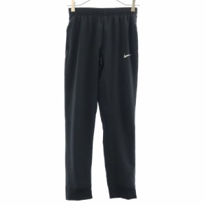 ナイキ ロゴプリント ウーブン ロングパンツ M ブラック NIKE DRI-FIT スポーツ トレーニング キッズ 240321