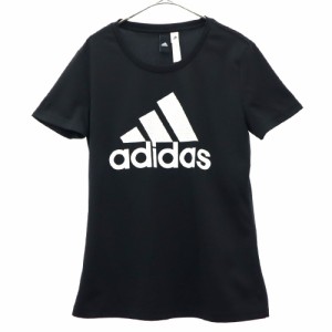 アディダス ロゴプリント 半袖 Tシャツ OT ブラック adidas スポーツ トレーニング レディース 240320