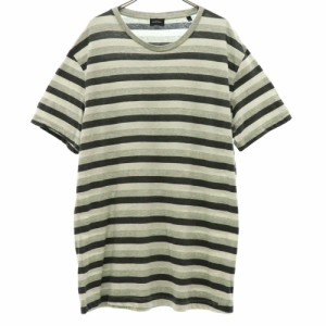 ディーゼル ボーダー 半袖 Tシャツ XL グレー系 DIESEL メンズ 240512