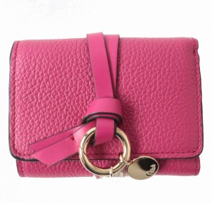 未使用△Chloe クロエ CHC21WP946 ALPHABET MINI TRIFOLD アルファベット ミニトリフォールド ウォレット 3つ折り 財布 Fizzy Pink ピン