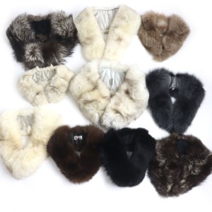 美品含む▼SAGA FOX サガフォックス SAGA FURS 本毛皮ショール/ストール/ティペット 豪華10点セット 毛質艶やか・柔らか・ボリューム◎