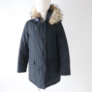 美品★正規品 WOOLRICH ウールリッチ 1502250 ARCTIC PARKA 60/40 アークティックパーカ ファー・フード付 ダウンコート ネイビー 紺 S