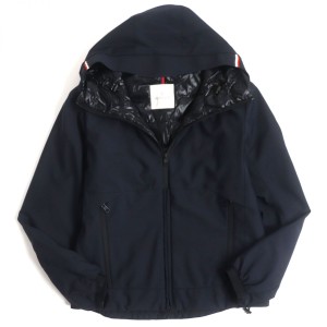 2022 モンクレール　MONCLER サイドライン　パーカー　黒　国内正規品