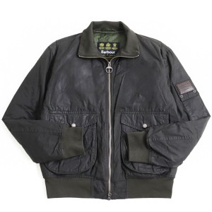 美品●21AW バブアー Short Wax ゴールドスタンダード サーモア 中綿 スタンドカラー WZIP オイルドジャケット/ブルゾン カーキ M 正規品