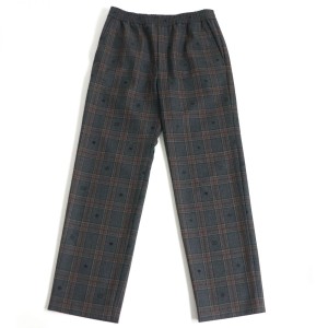 極美品□20SS GUCCI/グッチ 598637 Symbols Check Wool Pants シンボル/チェック柄 ウール シェフパンツ/イージーパンツ グレー 44 正規