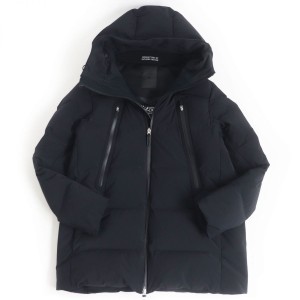 美品□21AW デサントオルテライン 水沢ダウン DXG-1054WJS マウンテニア パラフード WZIP ダウンジャケット ダークネイビー F 日本製 正