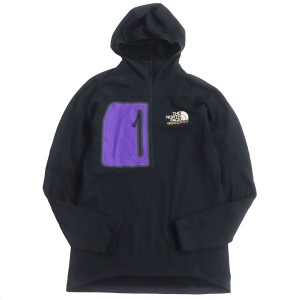 未使用品□22SS GUCCI×THE NORTH FACE グッチ ノースフェイス 663909 裏起毛 パッカブル ハーフジップジャケット/パーカー 黒 S 正規品