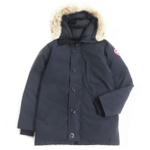 良品□CANADA GOOSE/カナダグース 3438JM JASPER/ジャスパー ファーフーデッド WZIP ダウンジャケット/コート ネイビー XS カナダ製 正規