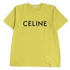 極美品□19SS CELINE/セリーヌ 2X308933F ジオメトリック ロゴプリント コットン100％ 半袖Tシャツ/カットソー グレー XS 伊製 正規品43cm着丈