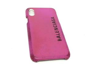 BALENCIAGA バレンシアガ　iPhone10ケース　新品未使用　お値下げ BALENCIAGA - □新品□未使用□ BALENCIAGA バレンシアガ レザー