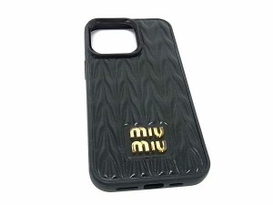 レア♡iPhone11 ケース miumiu 新品 ブラック ミュウミュウ