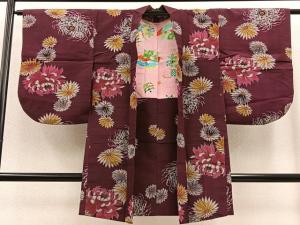 平和屋着物＊夏物　アンティーク　大正ロマン　紗紬　草花文　正絹　逸品　AABA6513jd 平和屋着物＊夏物 アンティーク 大正ロマン 紗紬 草花文 正絹 逸品