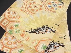 平和屋着物○アンティーク 大正ロマン 丸帯 蜀江花文 金銀糸 正絹 逸品