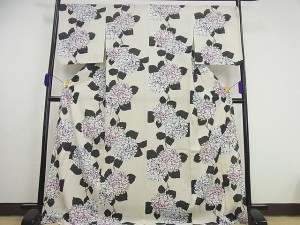 平和屋本店■極上　撫松庵　セオアルファ　小紋・浴衣兼用　紫陽花3s4831