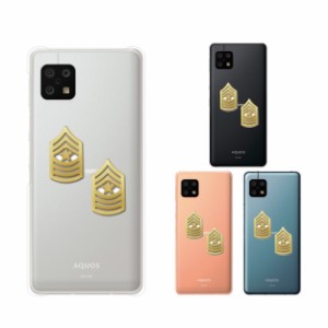 AQUOS sense6 ( au SHG05 / docomo SH-54B ) スマホ ケース カバー aquossense6 アクオスセンス6 階級1 米軍 ミリタリー USN US NAVY ク