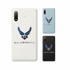 Xperia Ace II SO-41B スマホ ケース カバー エクスペリアエース II 空軍7 米軍 ミリタリー USAF クリアデザイン