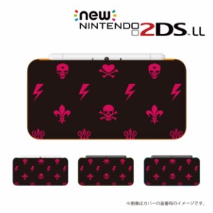 new ニンテンドー 2DS LL ケース カバー 2DSLL Nintendo スカル3 ガイコツ ピンク 送料無料