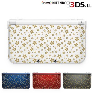 new ニンテンドー 3DS LL ケース カバー クリア 3DSLL Nintendo サクラゴールド ドット クリアデザイン