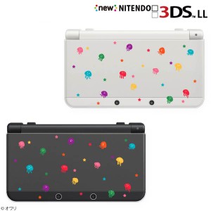 new ニンテンドー 3DS LL ケース カバー 3DSLL Nintendo デザイナーズ ： オワリ / 「カラフルなクラゲの群れ クリア クリアデザイン」