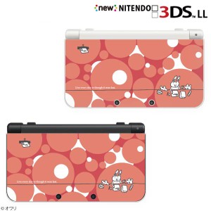 new ニンテンドー 3DS LL ケース カバー 3DSLL Nintendo デザイナーズ ： オワリ / 「ウサギの手紙 ピンク」