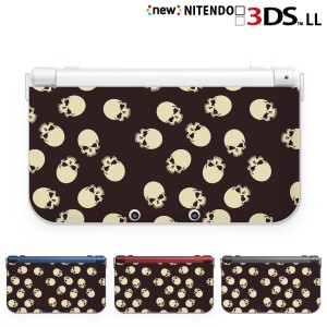 new ニンテンドー 3DS LL ケース カバー 3DSLL Nintendo スカル1 ガイコツ