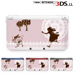 new ニンテンドー 3DS LL ケース カバー 3DSLL Nintendo 少女1 ピンク ウサギ