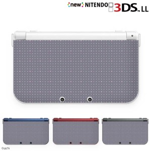 new ニンテンドー 3DS LL ケース カバー 3DSLL Nintendo かわいいGIRLS 6 ドット プチ グレー