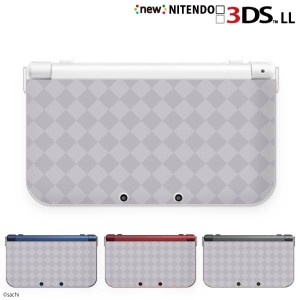 new ニンテンドー 3DS LL ケース カバー 3DSLL Nintendo かわいいGIRLS 17 アーガイルチェック パステルパープル