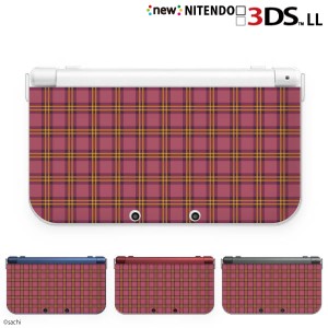 new ニンテンドー 3DS LL ケース カバー 3DSLL Nintendo かわいいGIRLS 18 チェック レッド