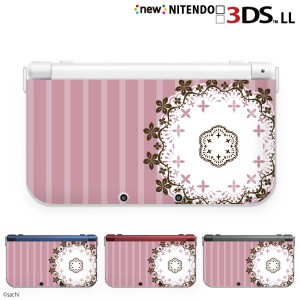 new ニンテンドー 3DS LL ケース カバー 3DSLL Nintendo かわいいGIRLS 27 レース6 パステルピンク