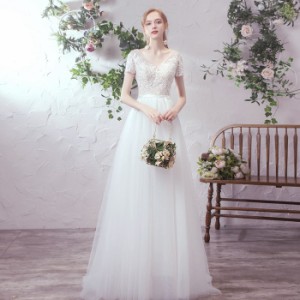 ロングドレス 二次会 ウェディングドレス WeddingDress 結婚式 花嫁ドレス 海外挙式 フォトウェディングにお勧めします