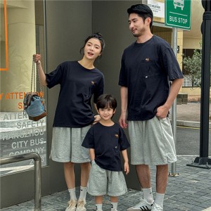 親子ペアルック tシャツ ペア パパ ママ ペアルック カップル 親子コーデ お揃い キッズ ペアtシャツ 母の日 父の日 こどもの日 夏 運動