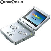 【中古即納】[本体][GBA]ゲームボーイアドバンスSP GAMEBOY ADVANCE SP プラチナシルバー(AGS-S-ZVA)(20030214)